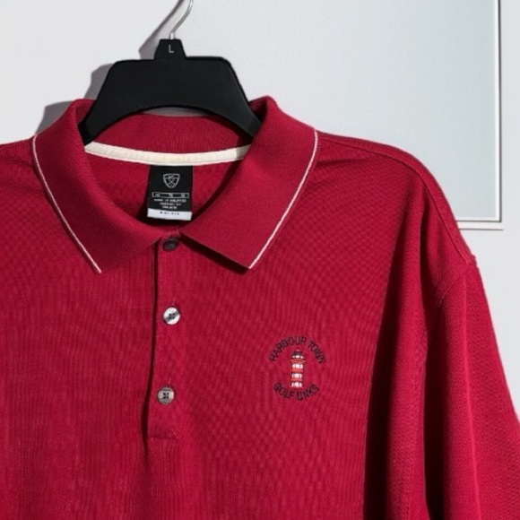 Nike Golf Dri-FIT Polo XL Red | Harbour Town Golf Links | PGA, Athletic, Casual - Picture 1 of 4